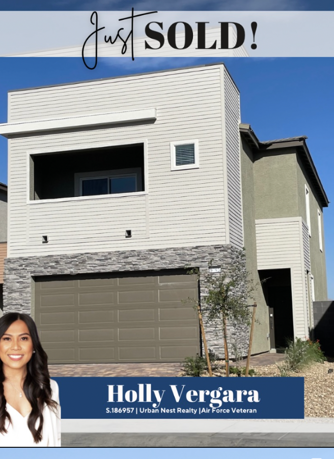 Holly with a client on closing day